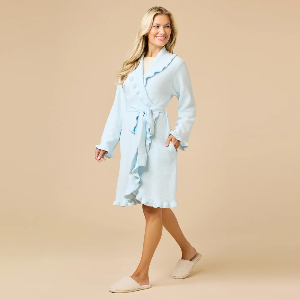 36" Ruffle Chenille Robe - Image 3