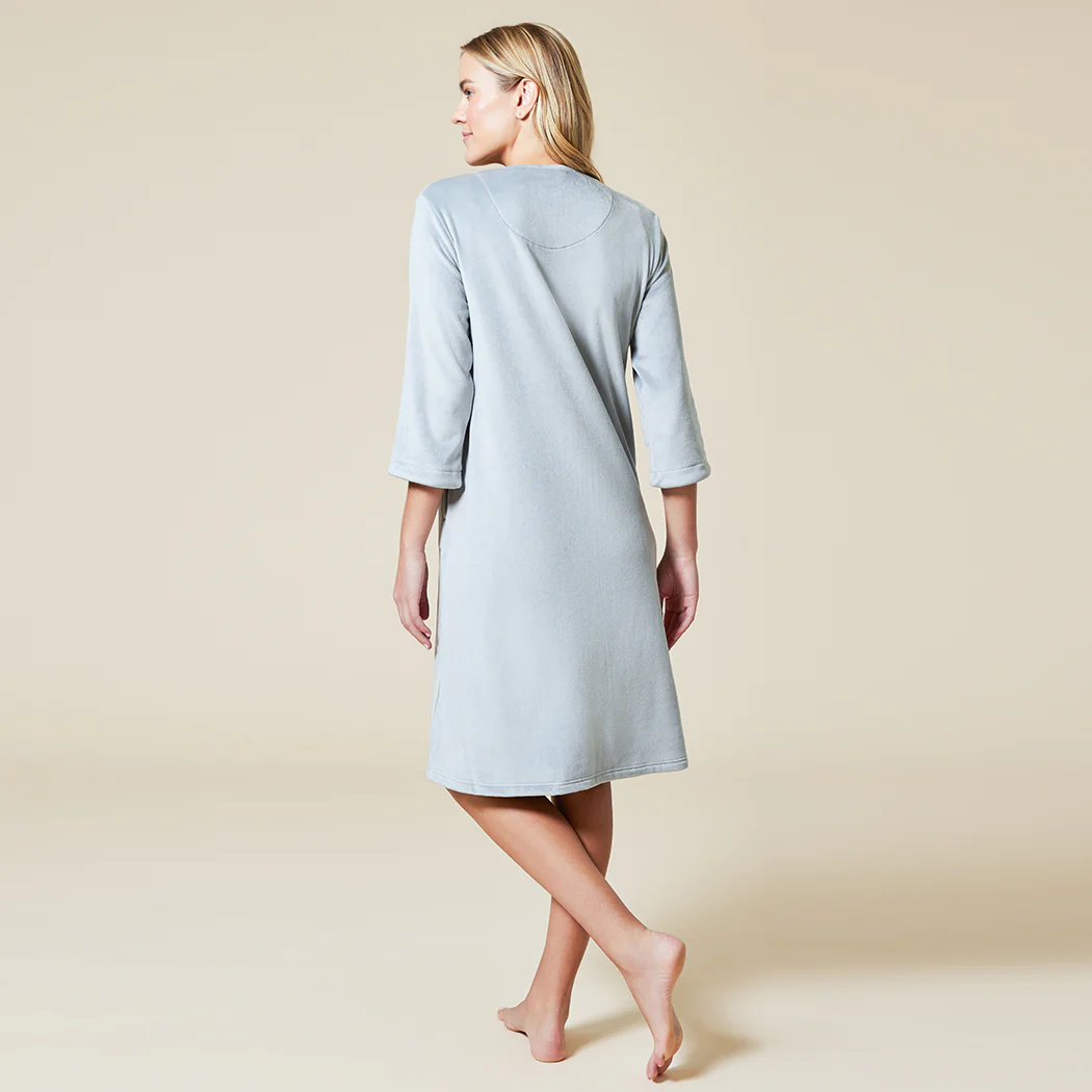 42" 3/4 Sleeve Serenity Shear Mink Zip Robe - Image 19