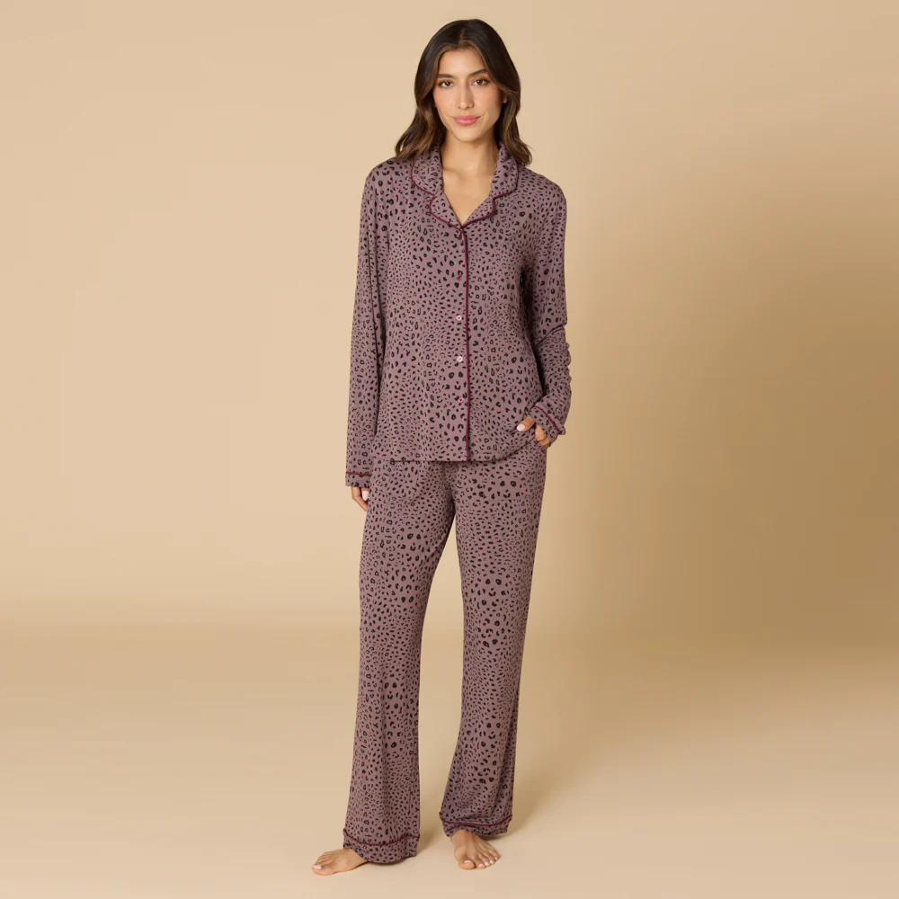 Aria - Slim Notch Collar PJ Set