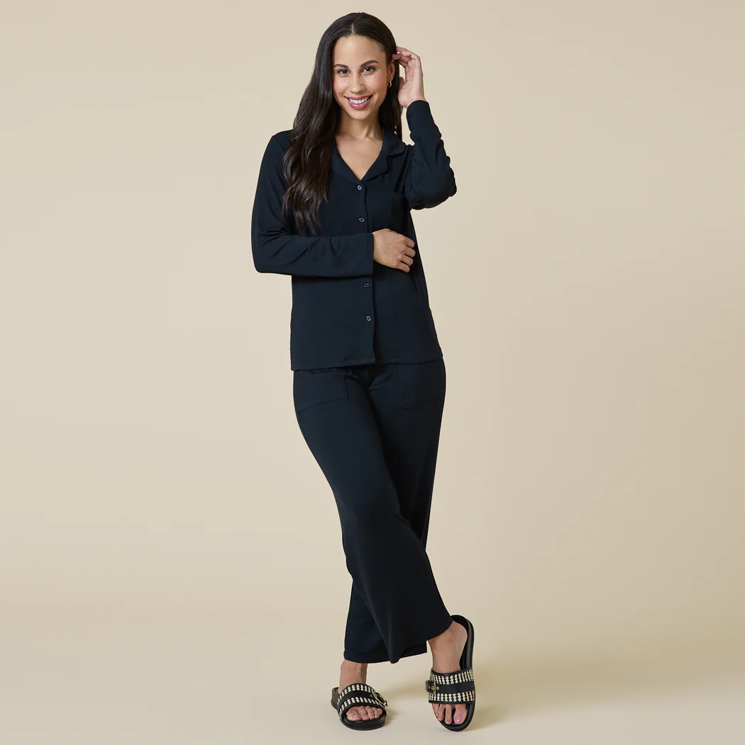 Aria - Slim Notch Collar PJ Set - Image 16