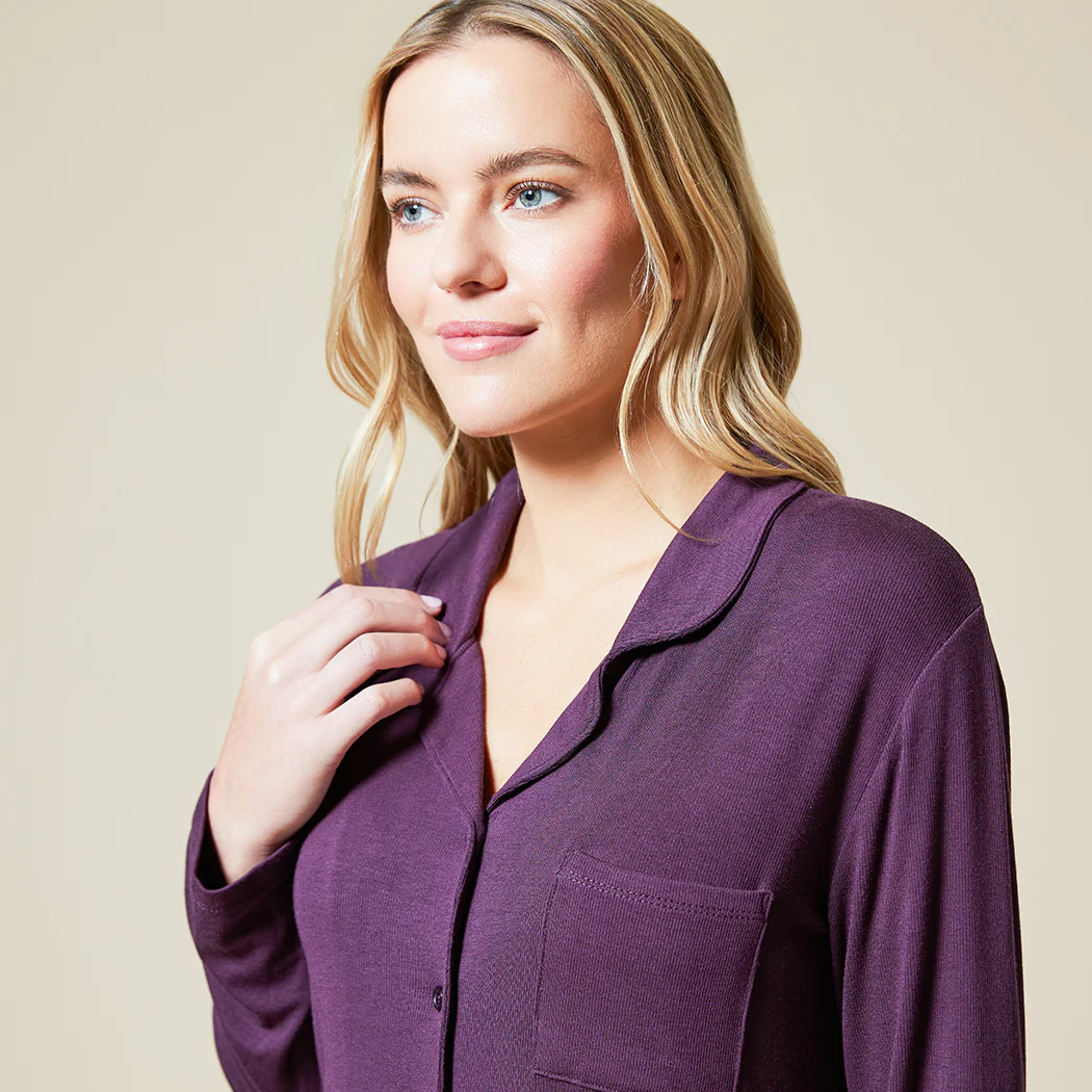 Aria - Slim Notch Collar PJ Set - Image 20