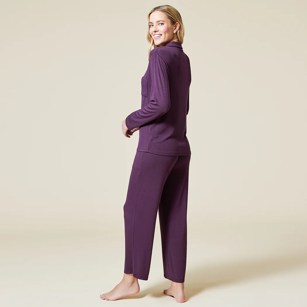 Aria - Slim Notch Collar PJ Set - Image 23