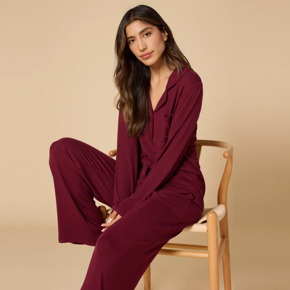 Aria - Slim Notch Collar PJ Set - Image 28