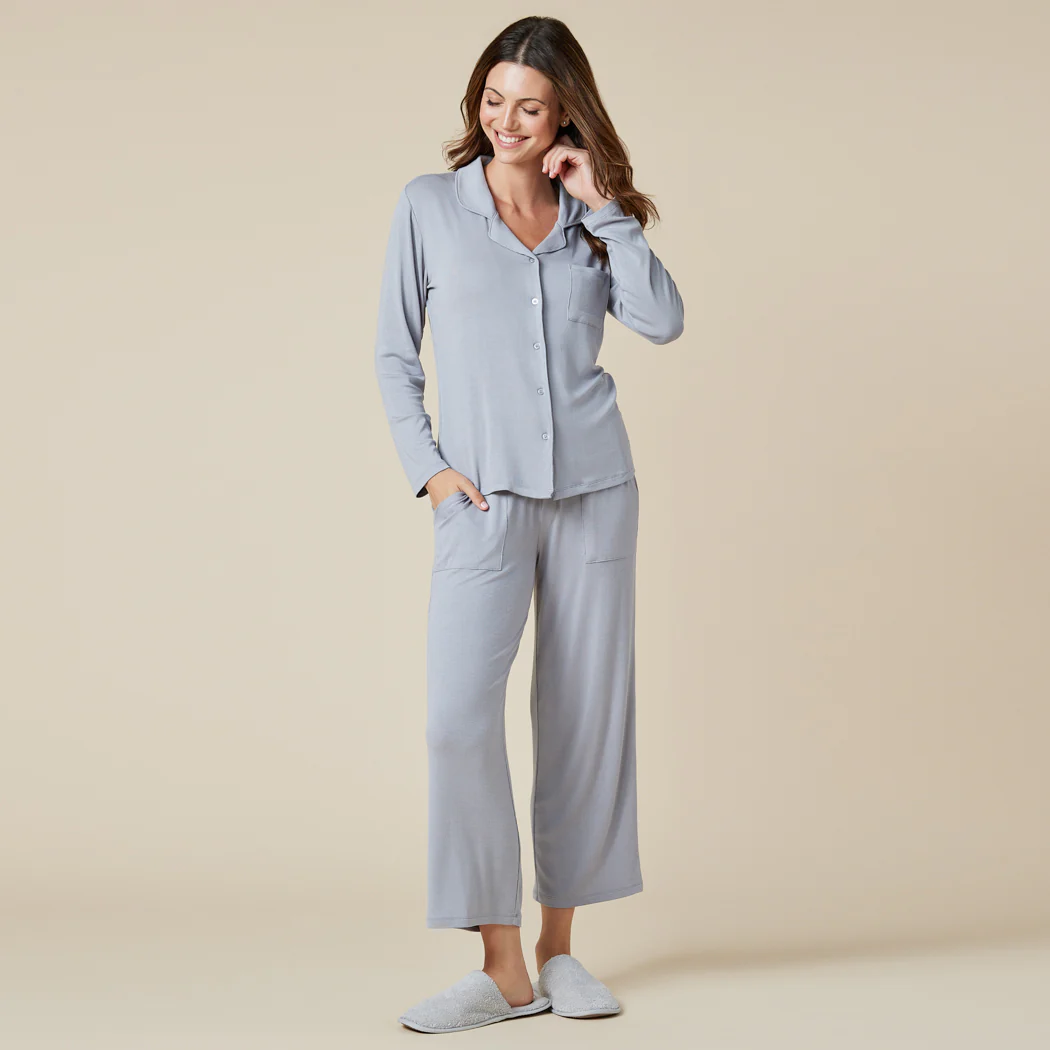 Aria - Slim Notch Collar PJ Set - Image 6
