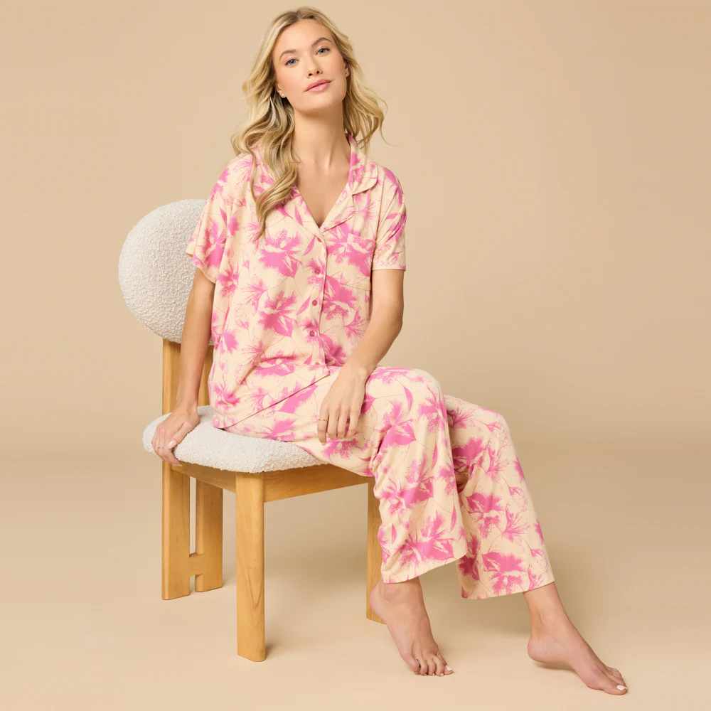 Caftan Top Cropped Pant Set - Image 13