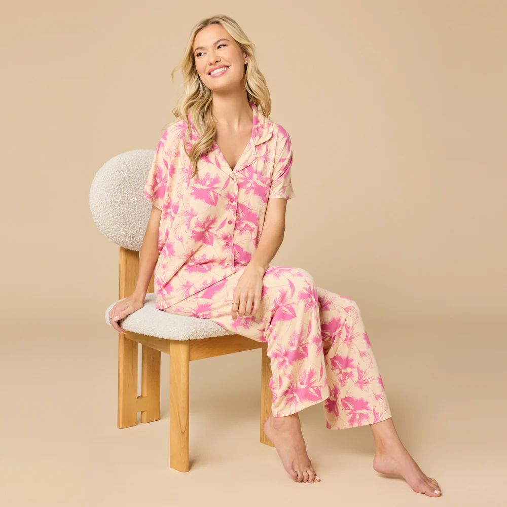 Caftan Top Cropped Pant Set - Image 17