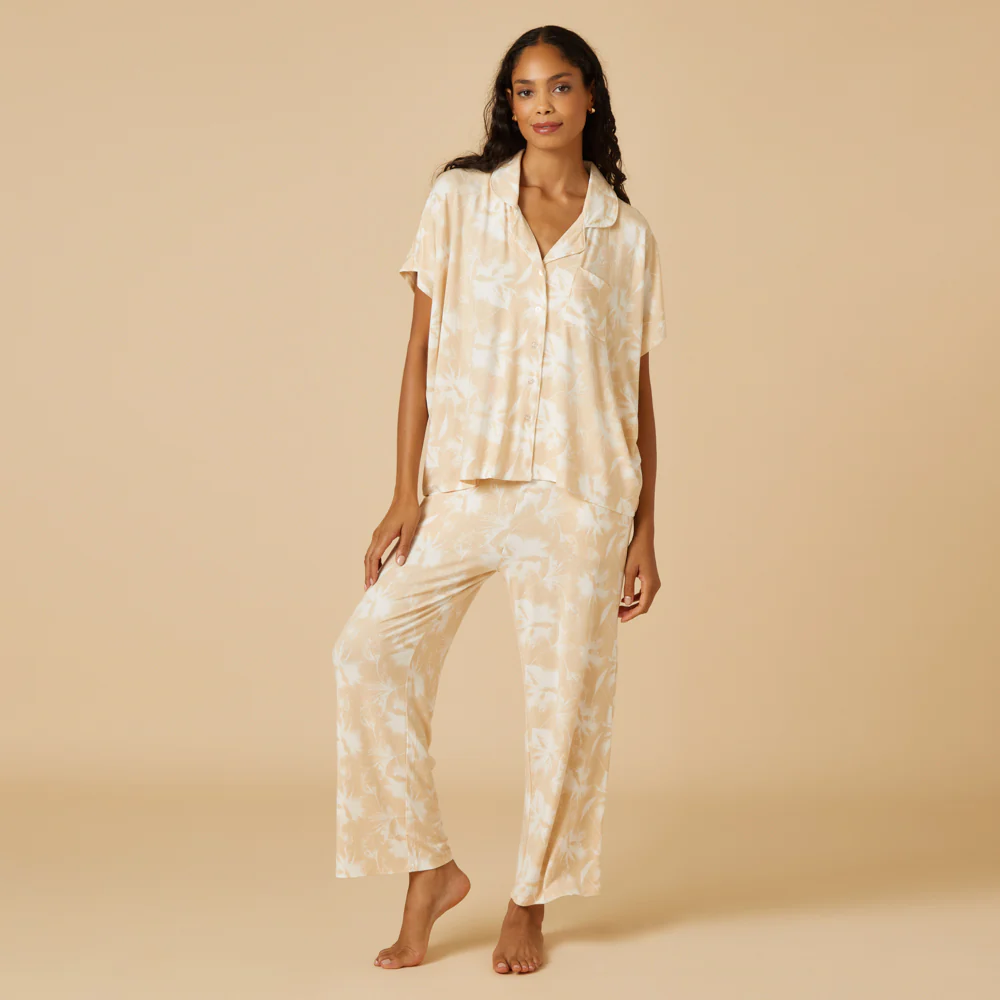 Caftan Top Cropped Pant Set - Image 18
