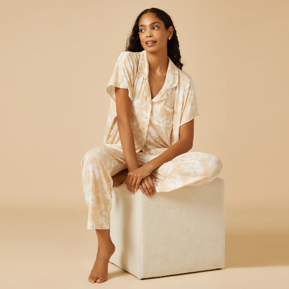 Caftan Top Cropped Pant Set - Image 21