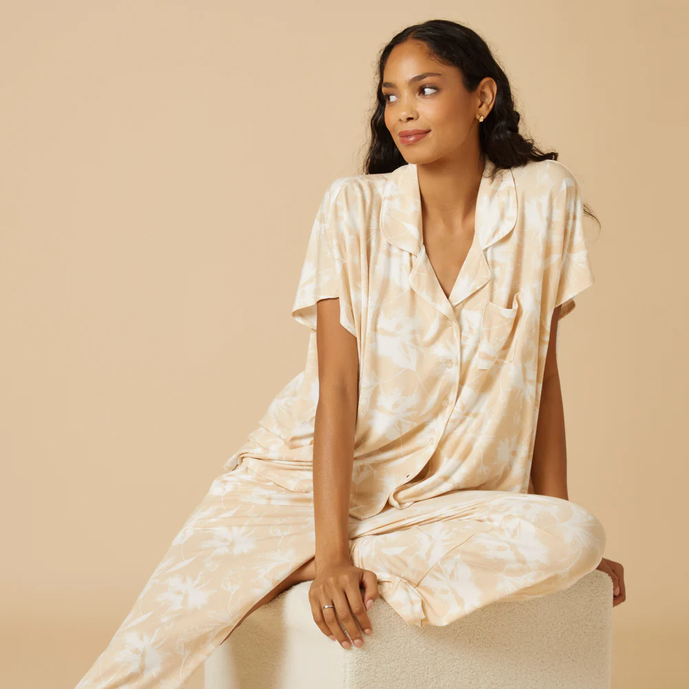 Caftan Top Cropped Pant Set - Image 23