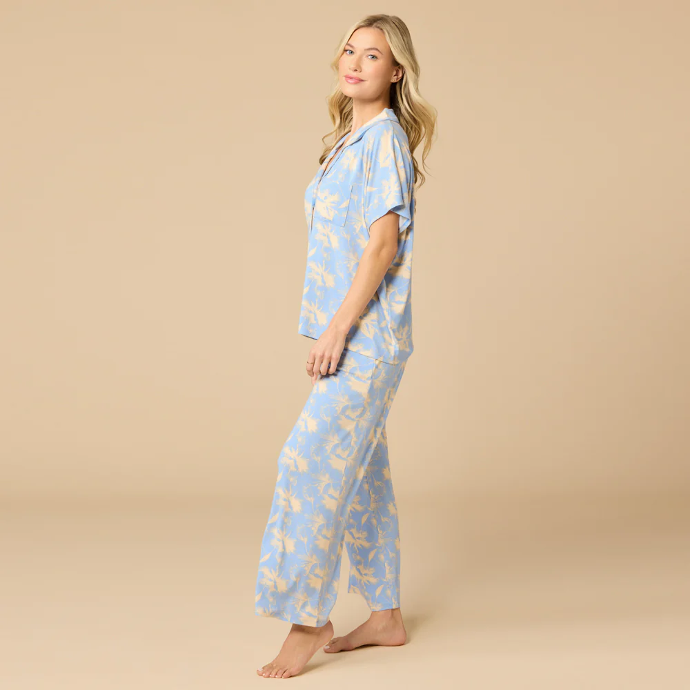 Caftan Top Cropped Pant Set - Image 4