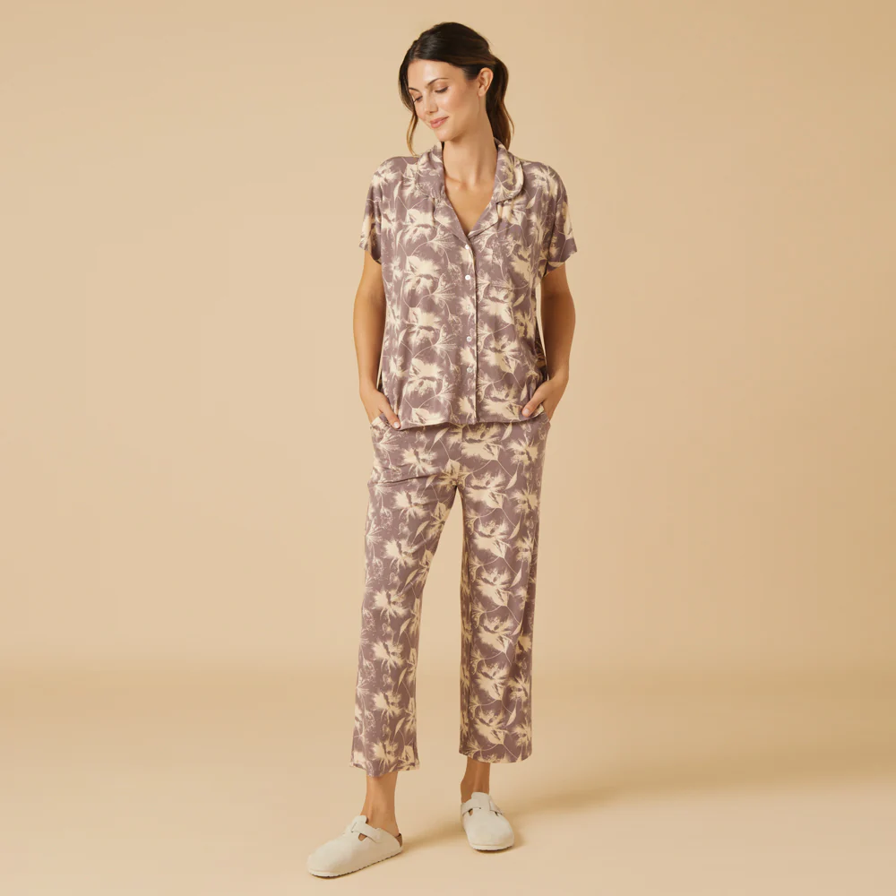 Caftan Top Cropped Pant Set - Image 6