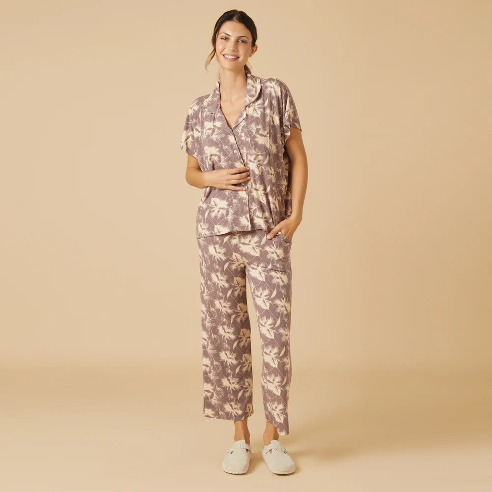 Caftan Top Cropped Pant Set - Image 8