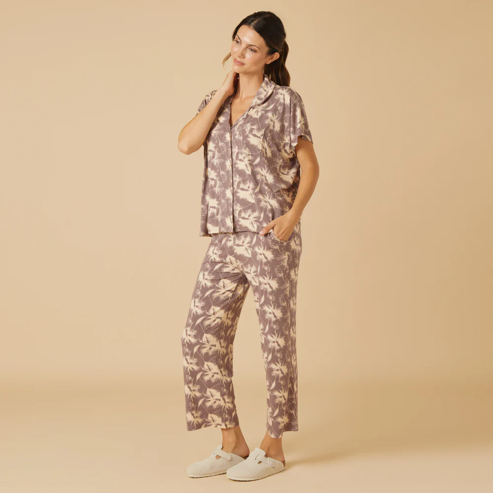 Caftan Top Cropped Pant Set - Image 9