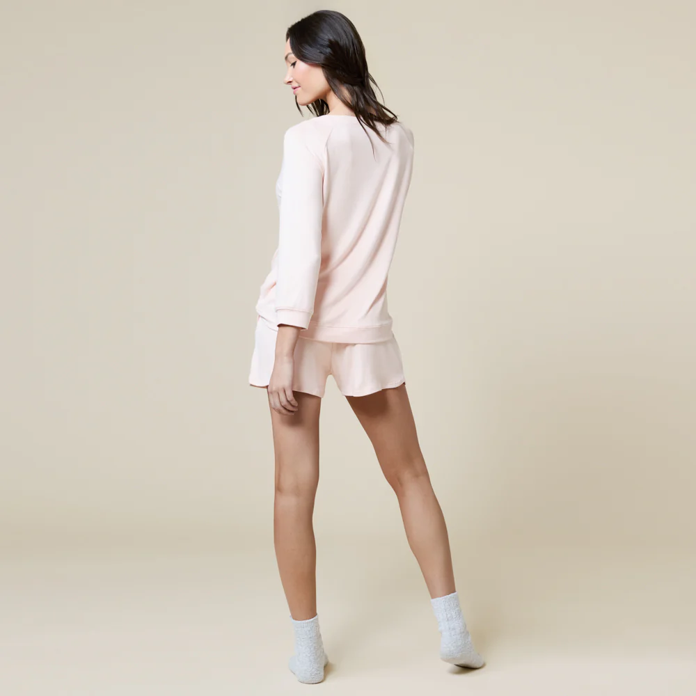 Dream 3/4 Sleeve Boat Neck Top and Short Set - Image 16