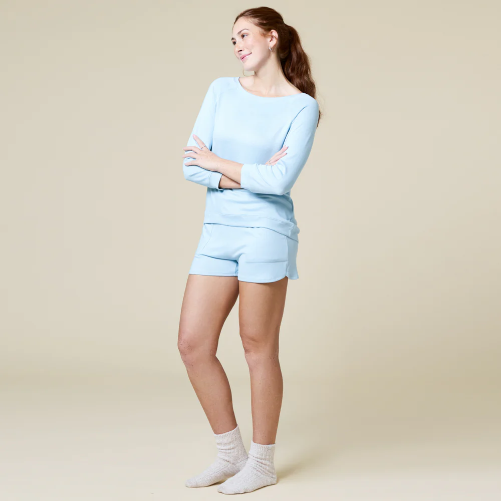 Dream 3/4 Sleeve Boat Neck Top and Short Set - Image 22