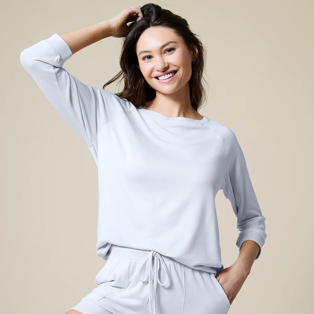Dream 3/4 Sleeve Boat Neck Top and Short Set - Image 35