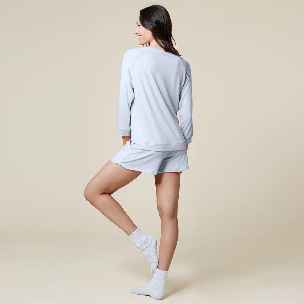 Dream 3/4 Sleeve Boat Neck Top and Short Set - Image 37
