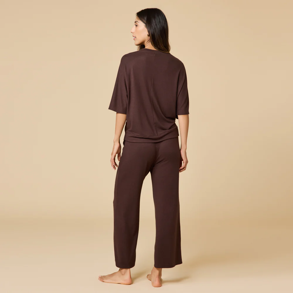Dream Relaxed V-neck with Capri Lounge Set - Image 44