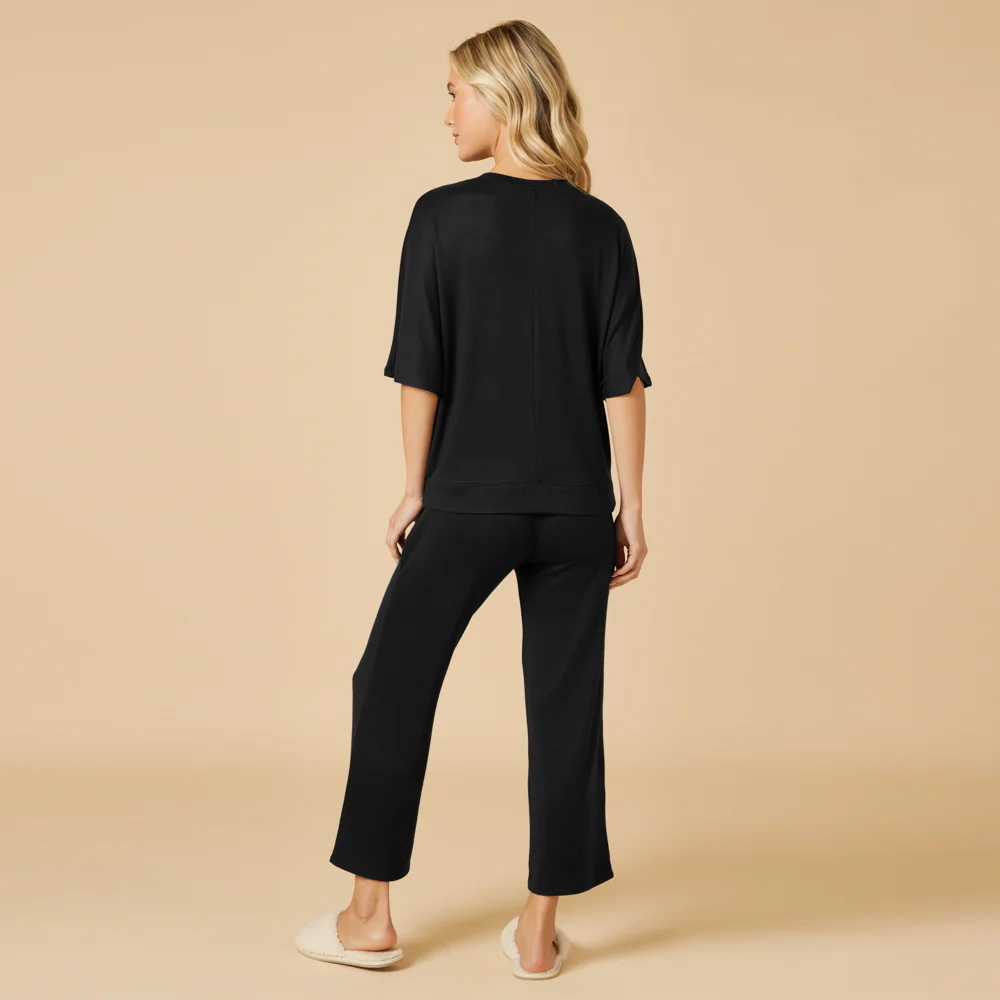 Dream Relaxed V-neck with Capri Lounge Set - Image 58