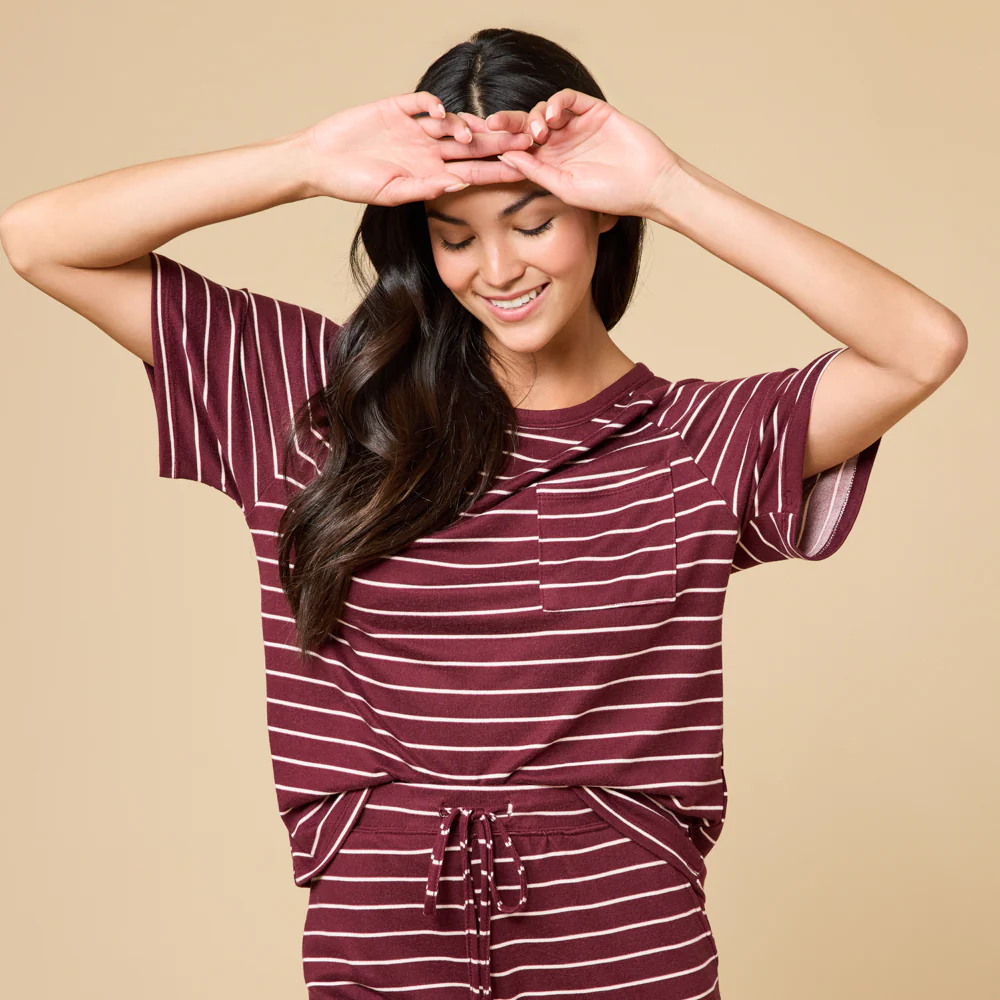 Dream Slouchy Tee Top with Shorts Lounge Set - Image 21
