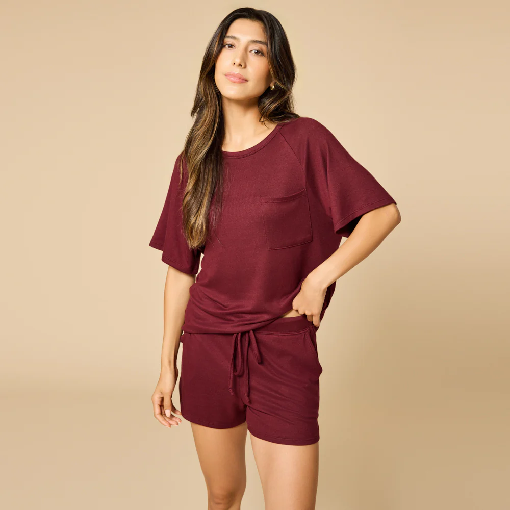 Dream Slouchy Tee Top with Shorts Lounge Set - Image 26