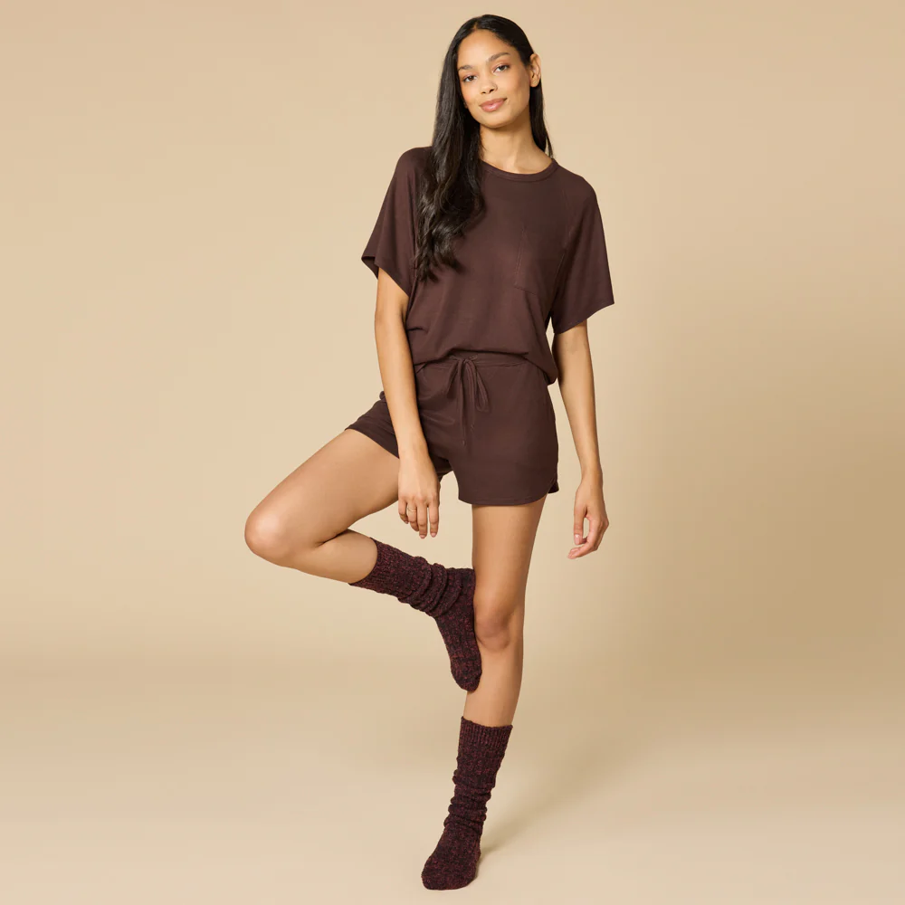 Dream Slouchy Tee Top with Shorts Lounge Set - Image 39