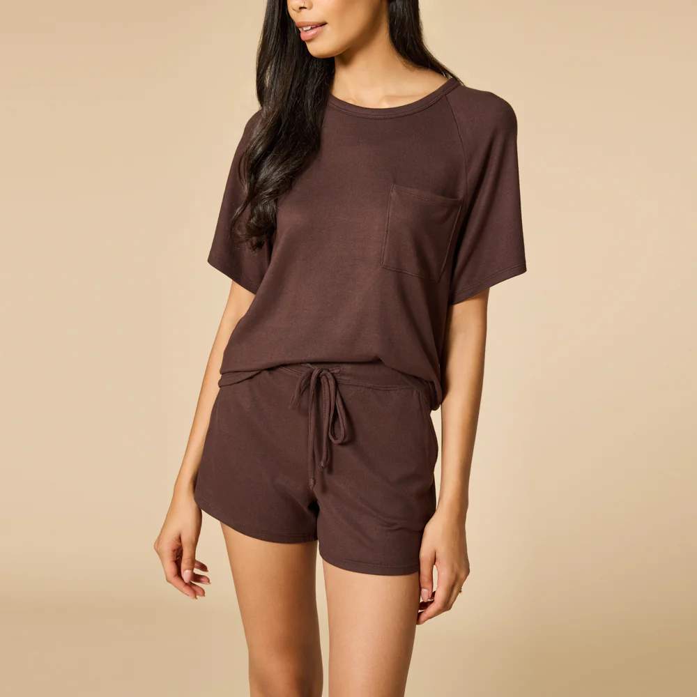 Dream Slouchy Tee Top with Shorts Lounge Set - Image 43