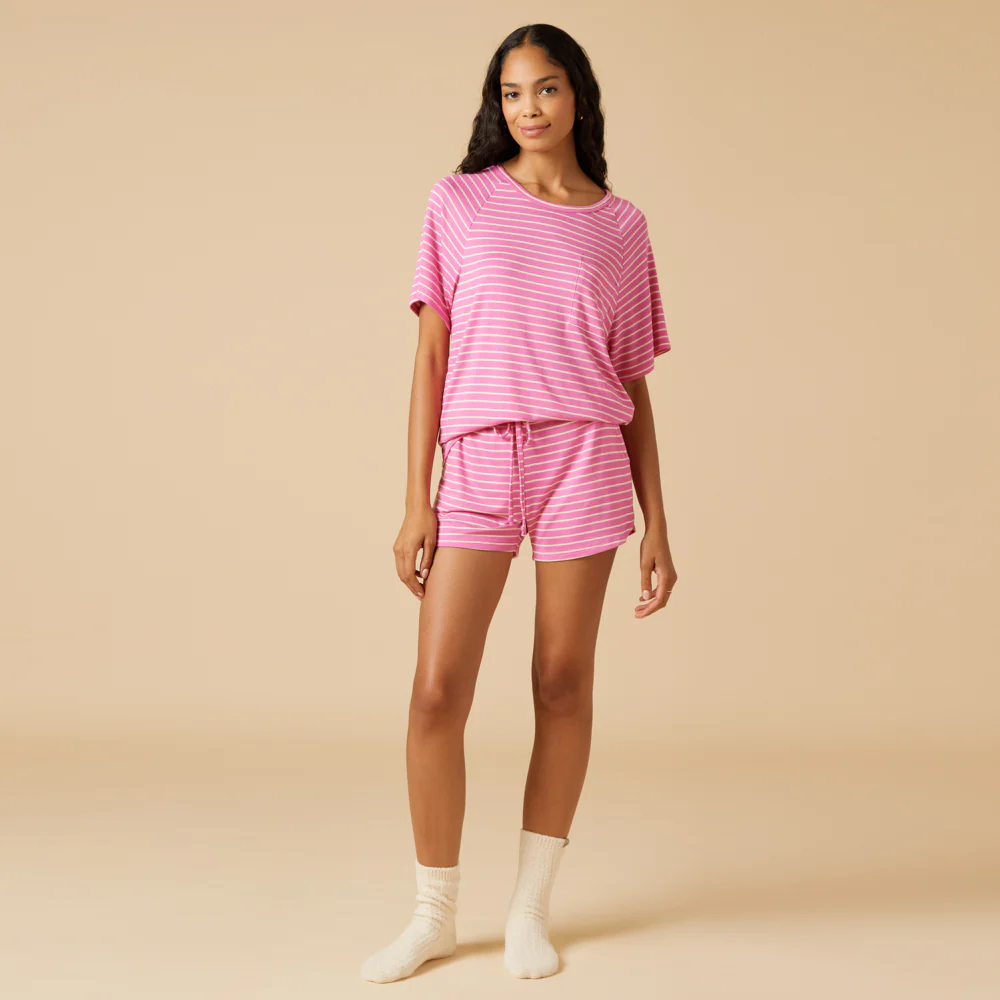Dream Slouchy Tee Top with Shorts Lounge Set - Image 44