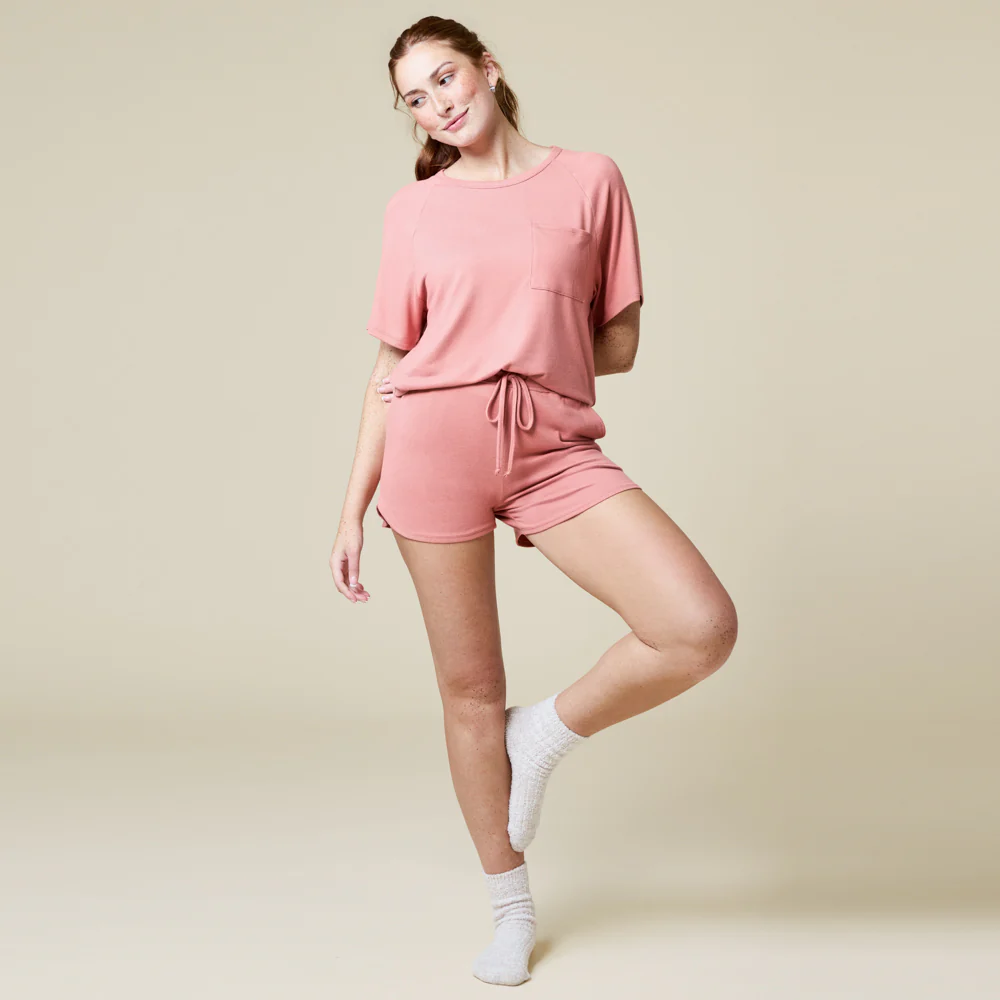 Dream Slouchy Tee Top with Shorts Lounge Set - Image 6