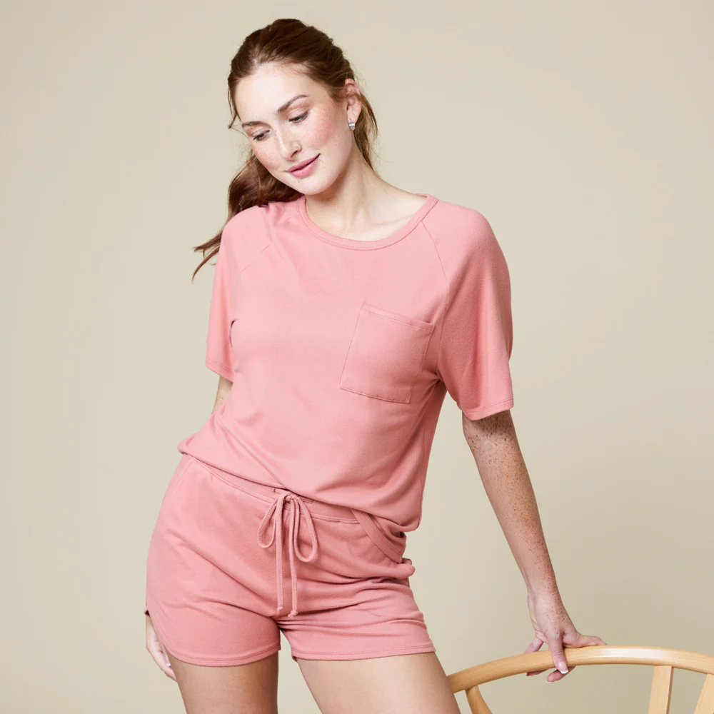 Dream Slouchy Tee Top with Shorts Lounge Set - Image 7