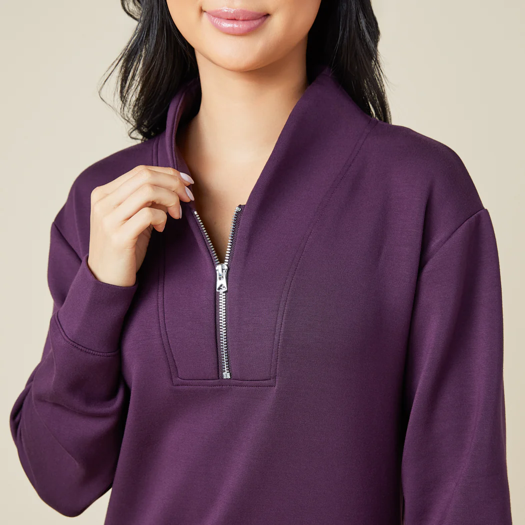 DreamTech 35" 1/4 Zip Tunic Lounger - Image 12