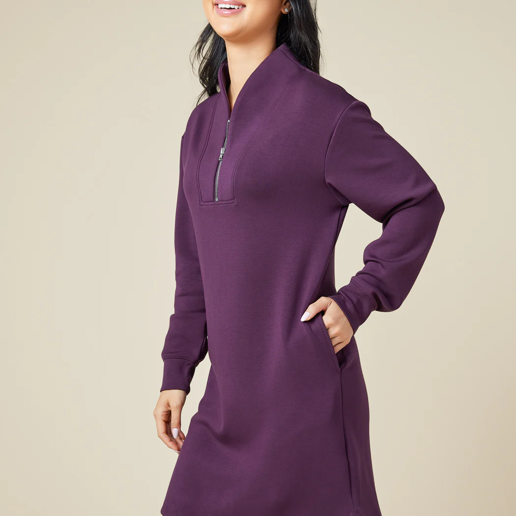 DreamTech 35" 1/4 Zip Tunic Lounger - Image 13