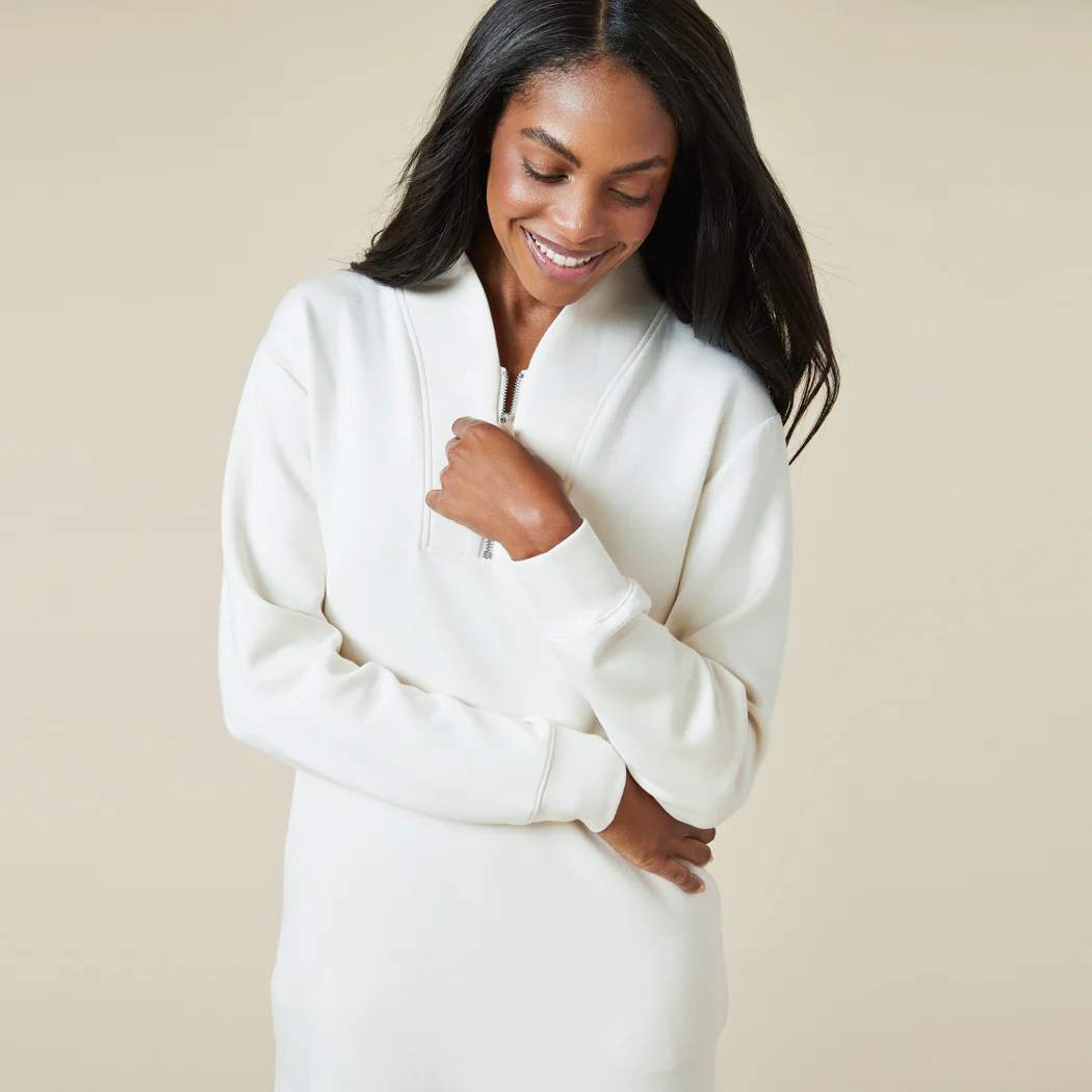 DreamTech 35" 1/4 Zip Tunic Lounger - Image 3