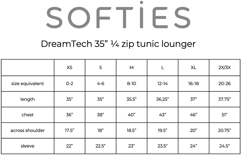 DreamTech 35" 1/4 Zip Tunic Lounger - Image 33
