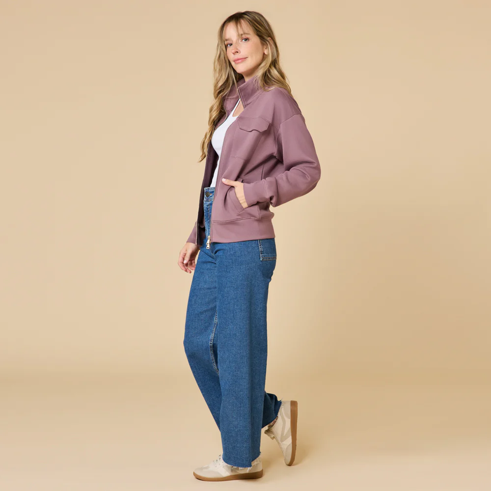DreamTech Double Zip Bomber Jacket - Image 3