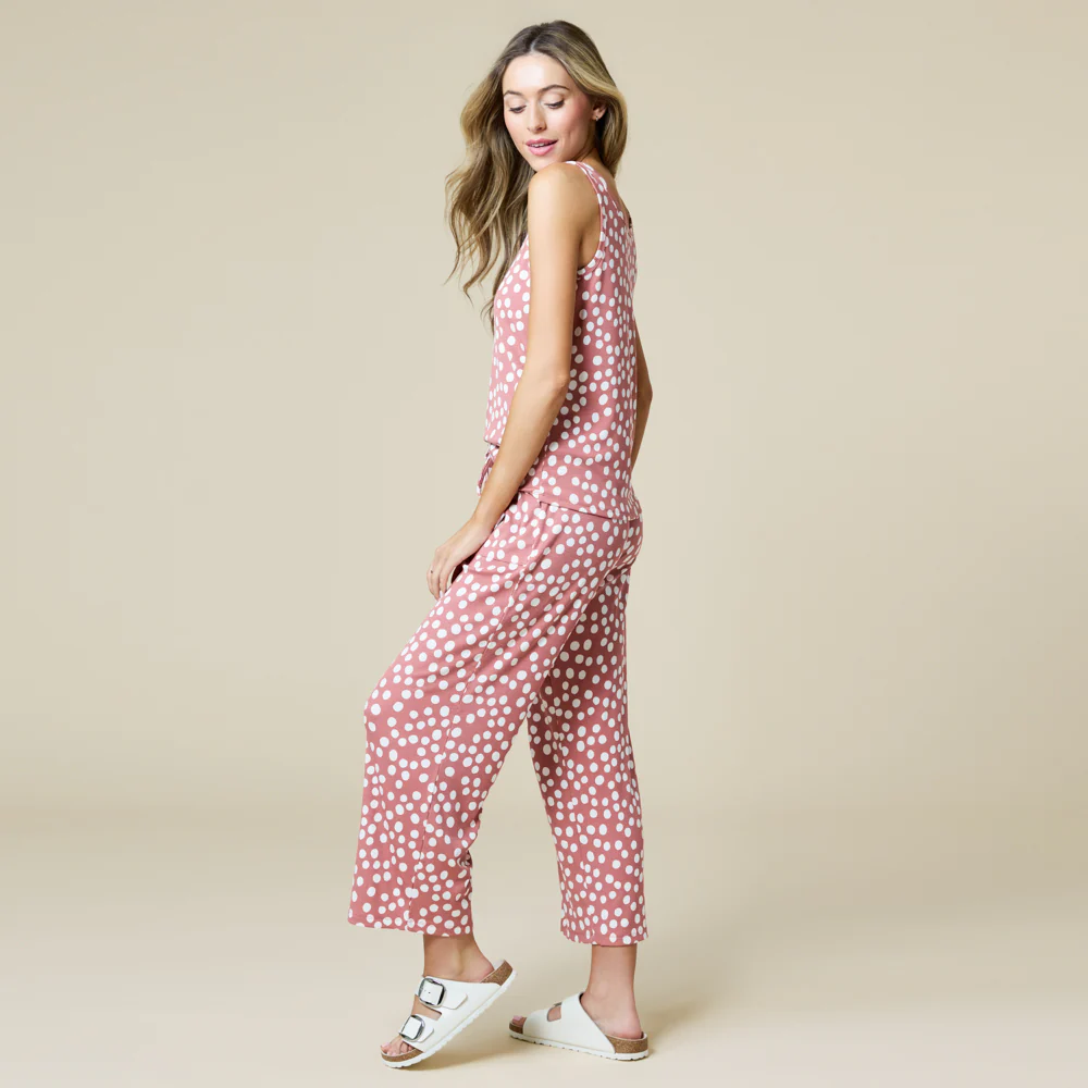 Ella Scoop Tank Capri PJ Set - Image 4