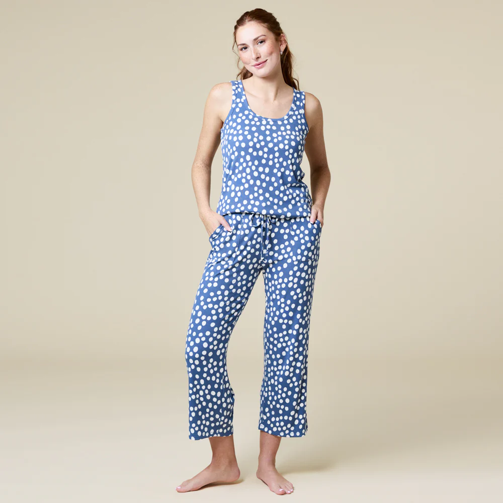 Ella Scoop Tank Capri PJ Set - Image 6