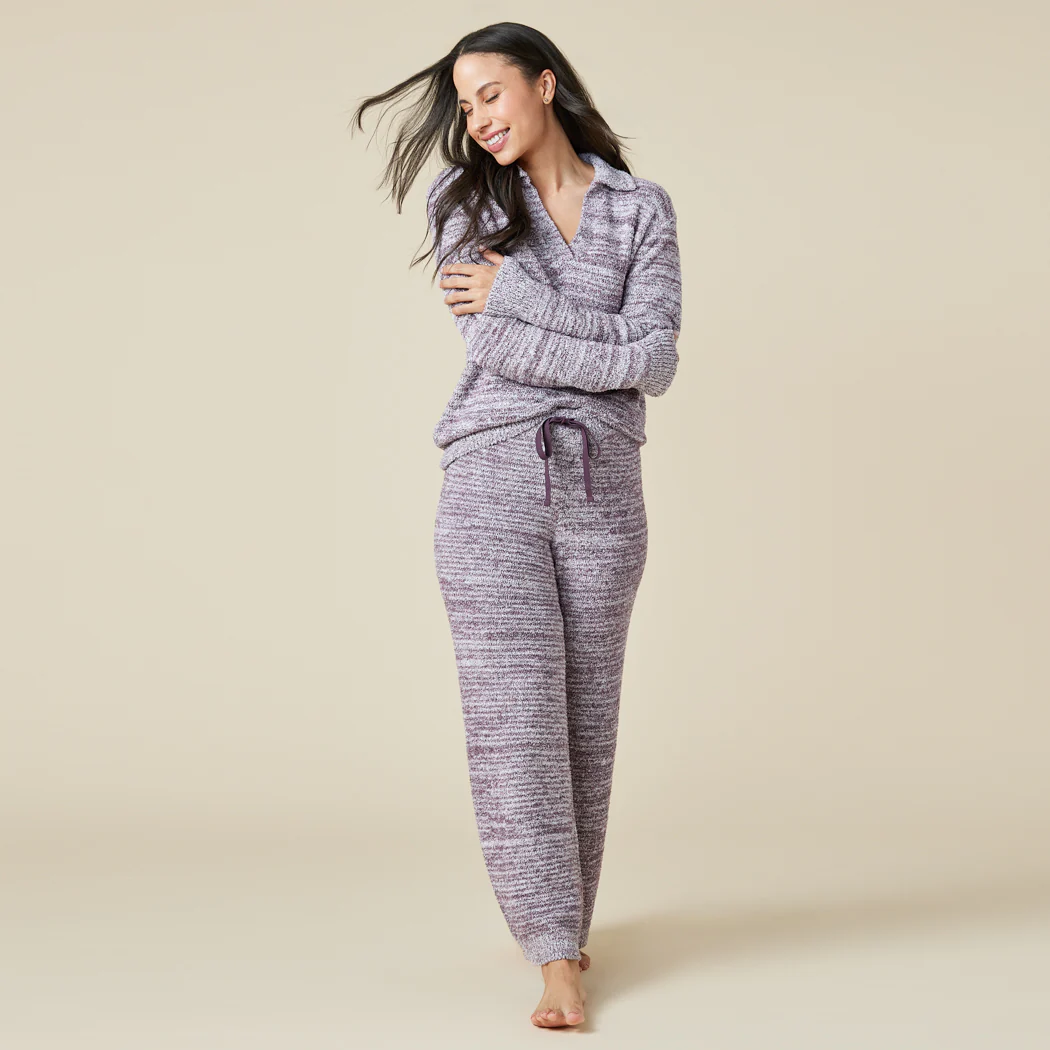 Heather Marshmallow Johnny Collar Lounge Set - Image 10