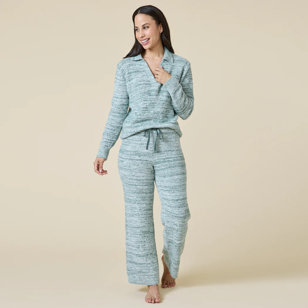 Heather Marshmallow Johnny Collar Lounge Set - Image 15