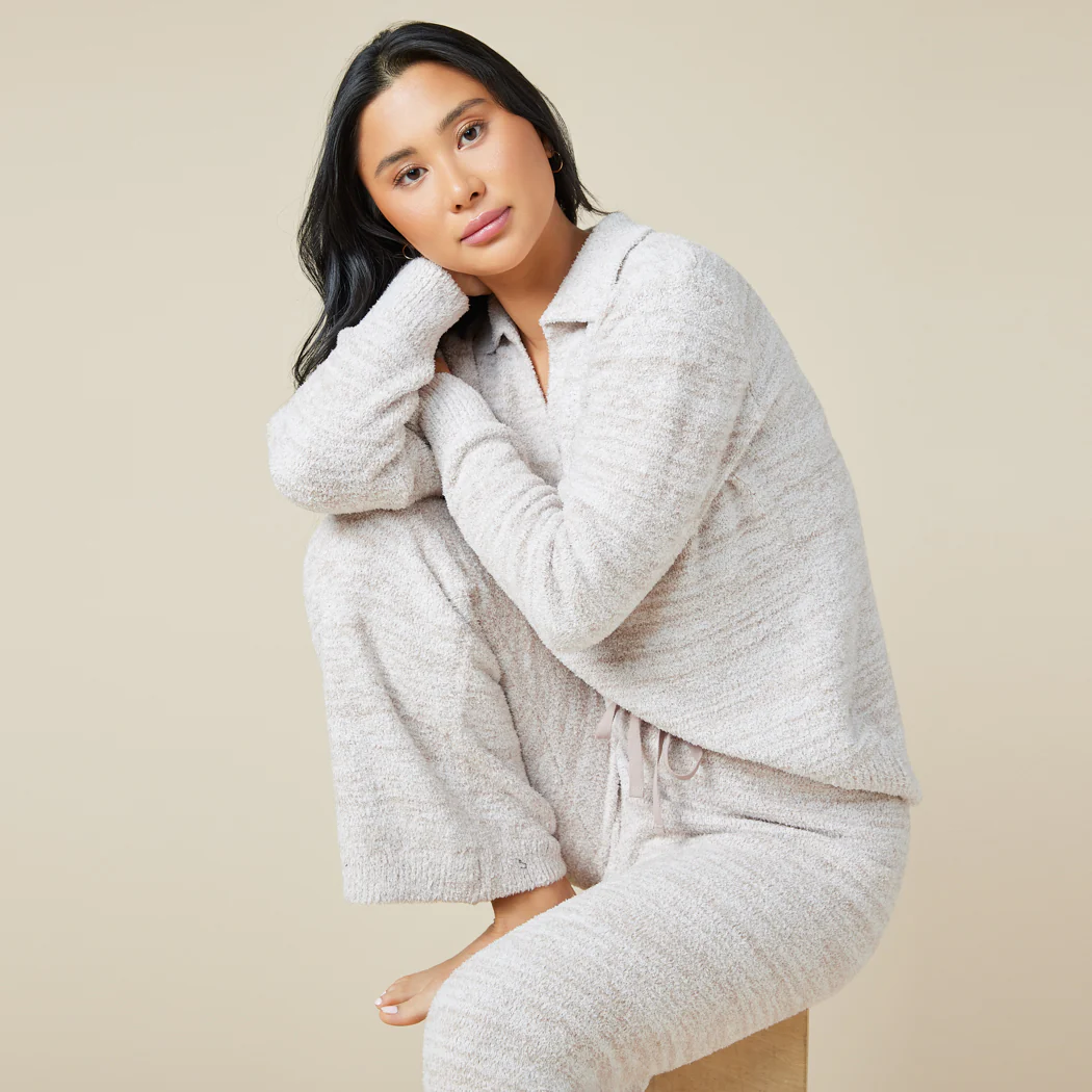 Heather Marshmallow Johnny Collar Lounge Set - Image 29