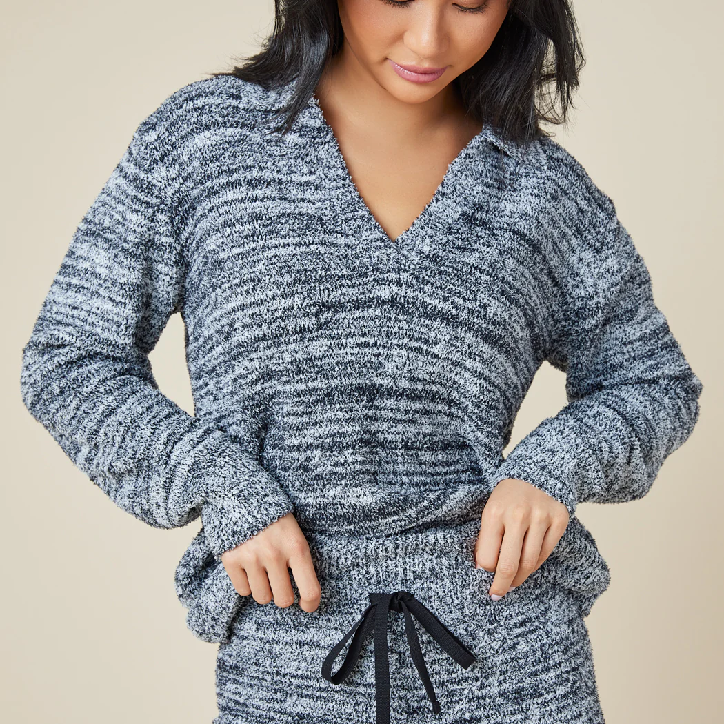 Heather Marshmallow Johnny Collar Lounge Set - Image 7