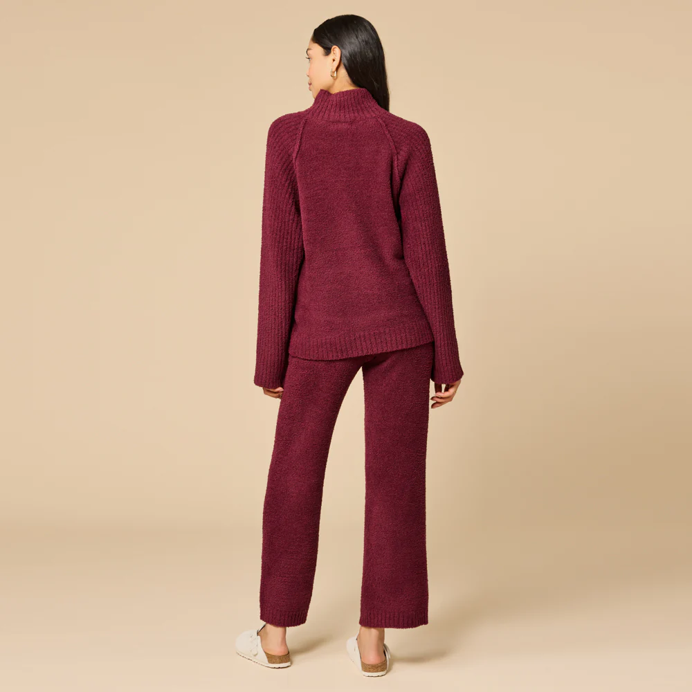 Marshmallow Rib Mock Neck with Long Pant - Image 11