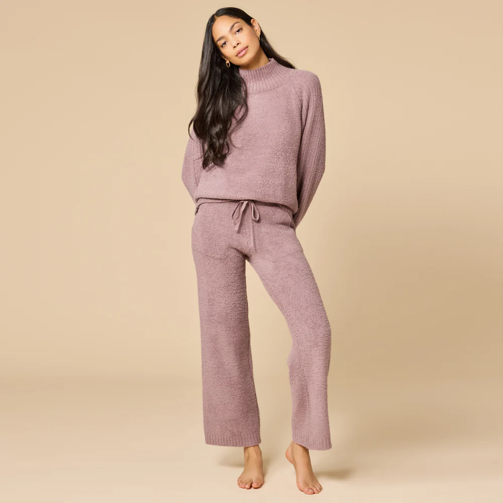 Marshmallow Rib Mock Neck with Long Pant - Image 14