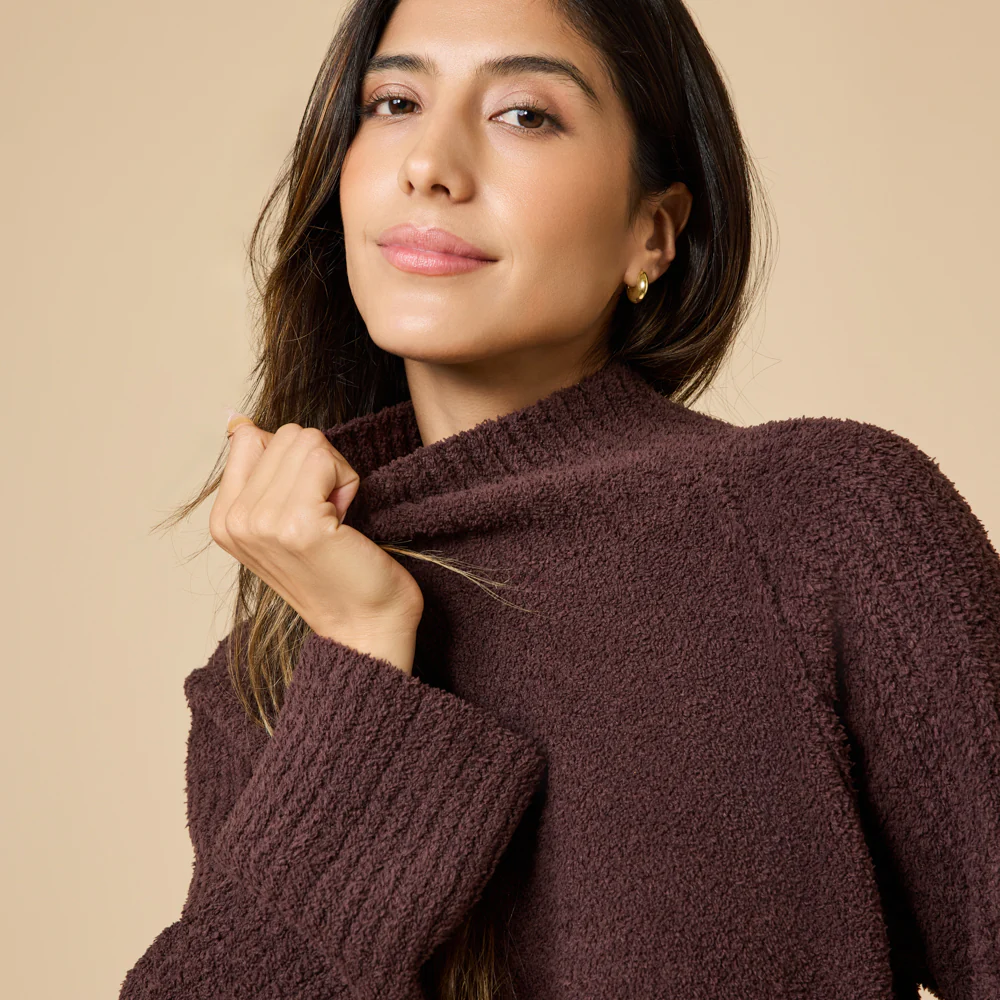 Marshmallow Rib Mock Neck with Long Pant - Image 18