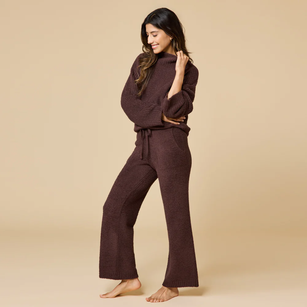 Marshmallow Rib Mock Neck with Long Pant - Image 19