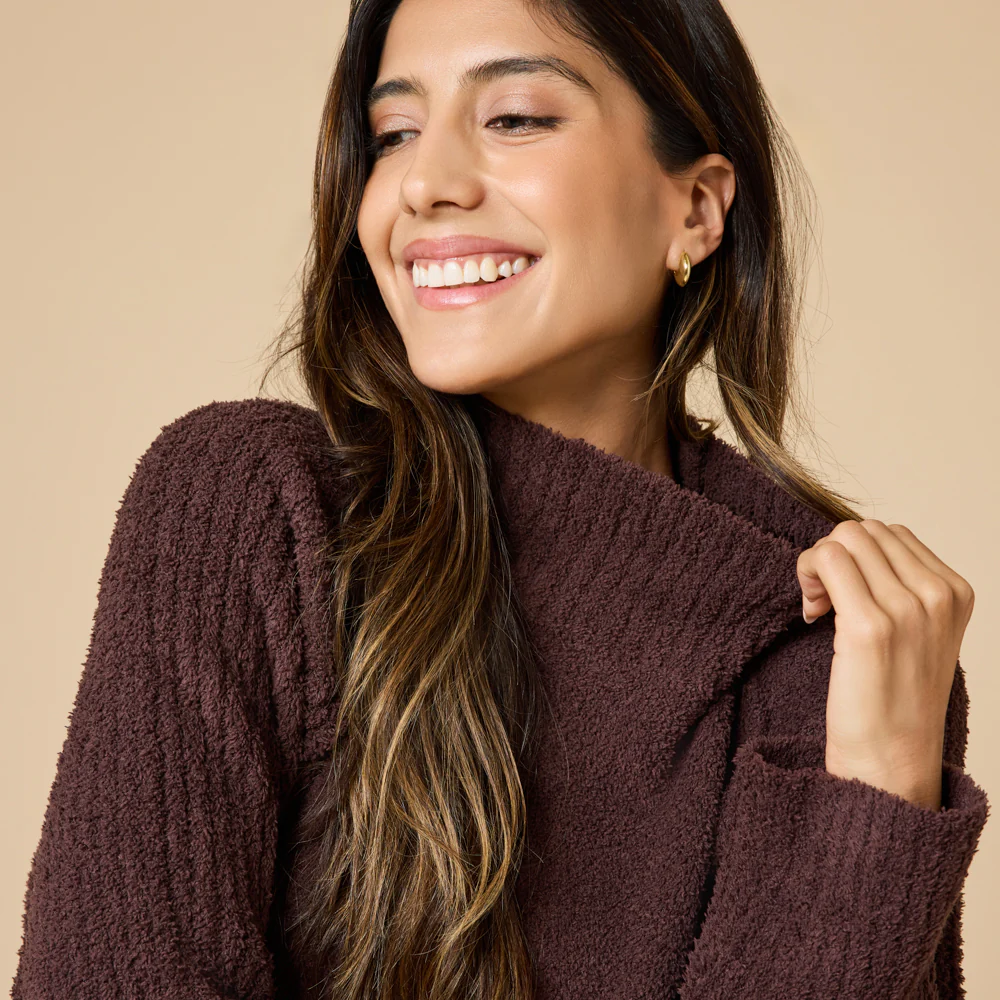 Marshmallow Rib Mock Neck with Long Pant - Image 21