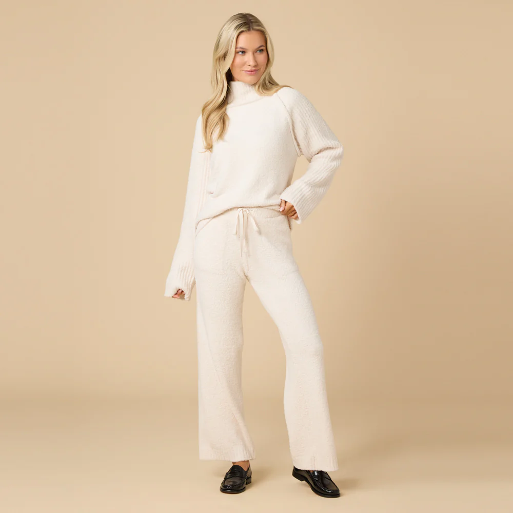 Marshmallow Rib Mock Neck with Long Pant - Image 22