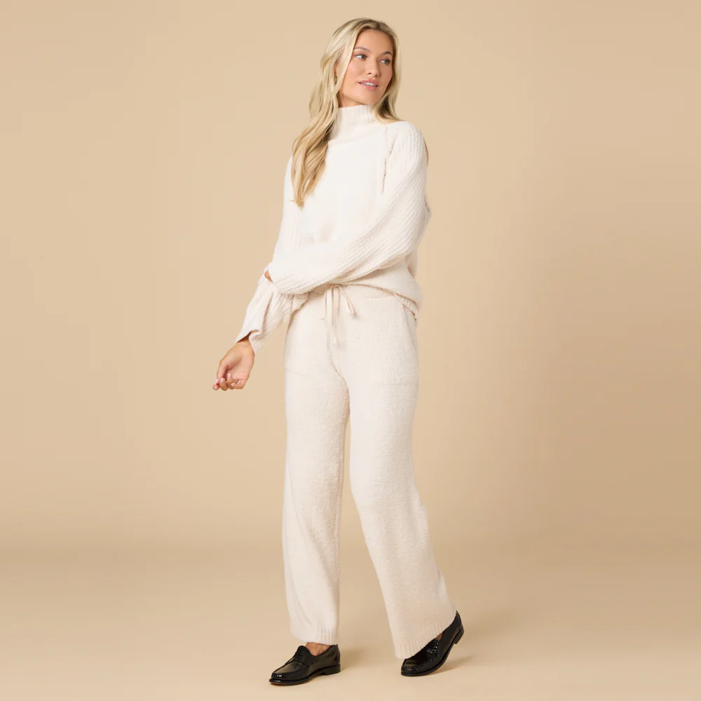 Marshmallow Rib Mock Neck with Long Pant - Image 24