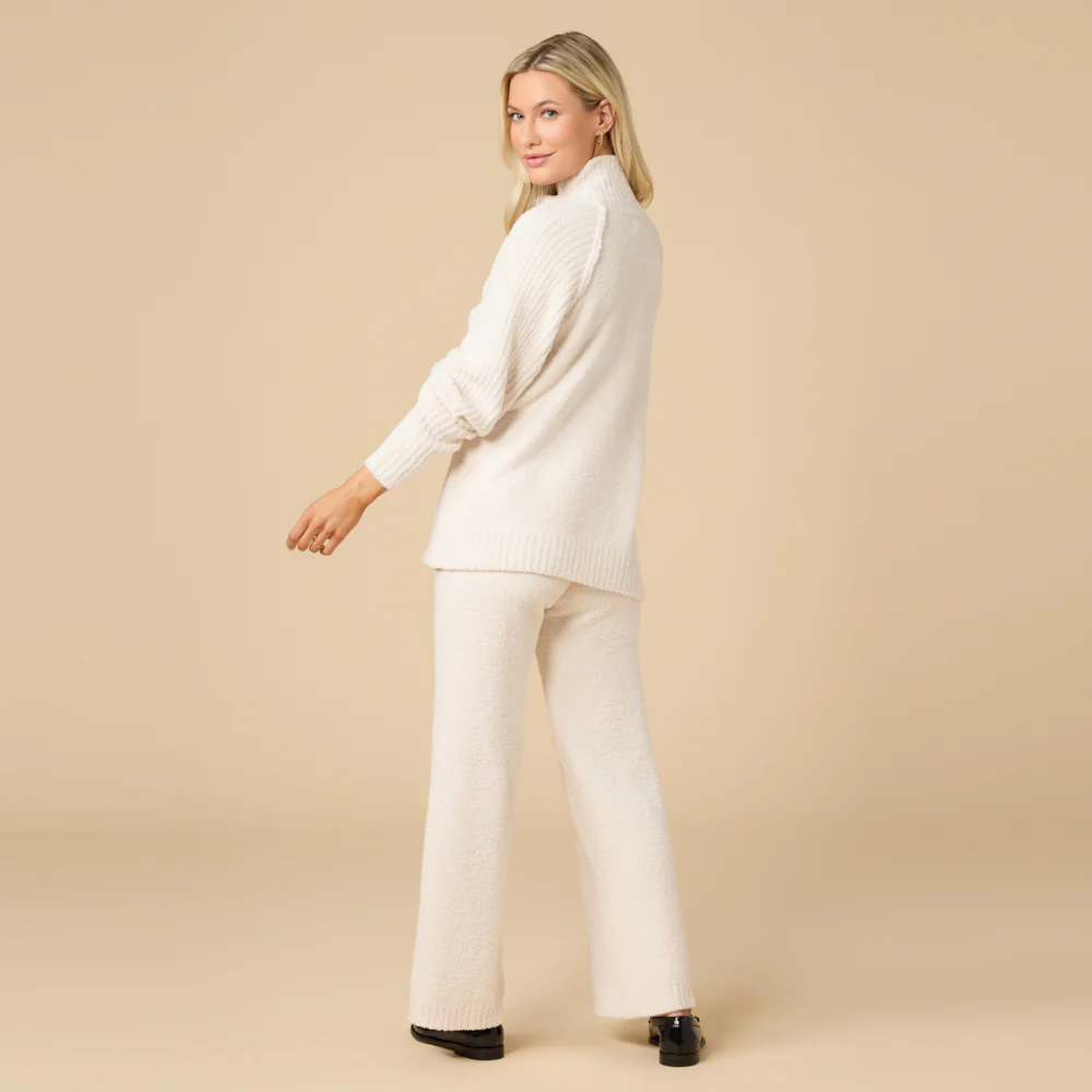 Marshmallow Rib Mock Neck with Long Pant - Image 25
