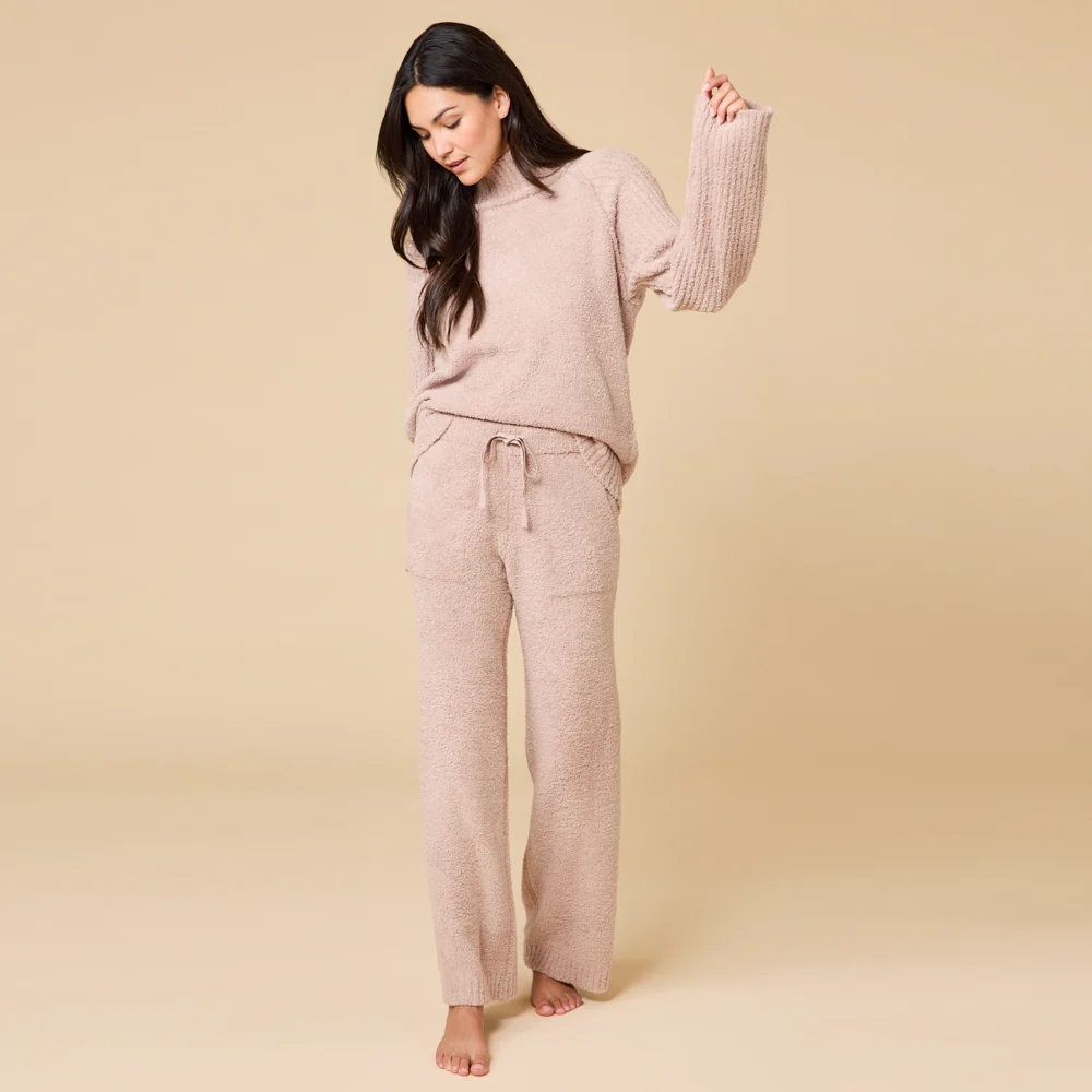Marshmallow Rib Mock Neck with Long Pant - Image 3